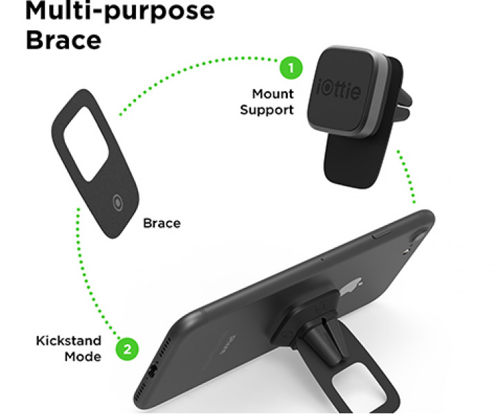 Автомобильный держатель iOttie iTap Magnetic Mounting and Charging Travel Kit (HLTRIO110)